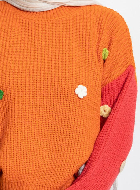 Bastag*W.melon Flower Pullover - Khotwh